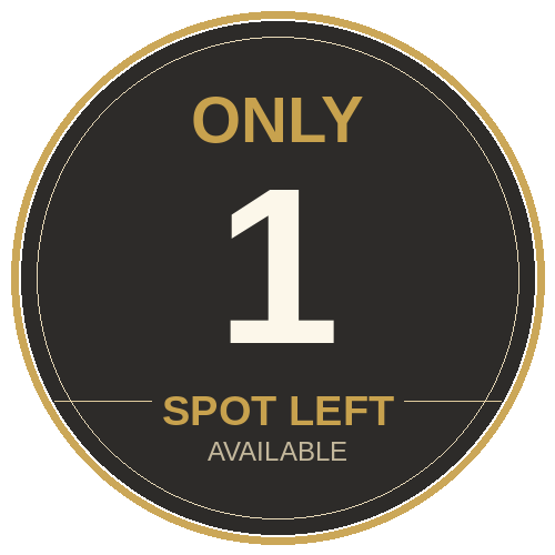 only 1 spot left badge