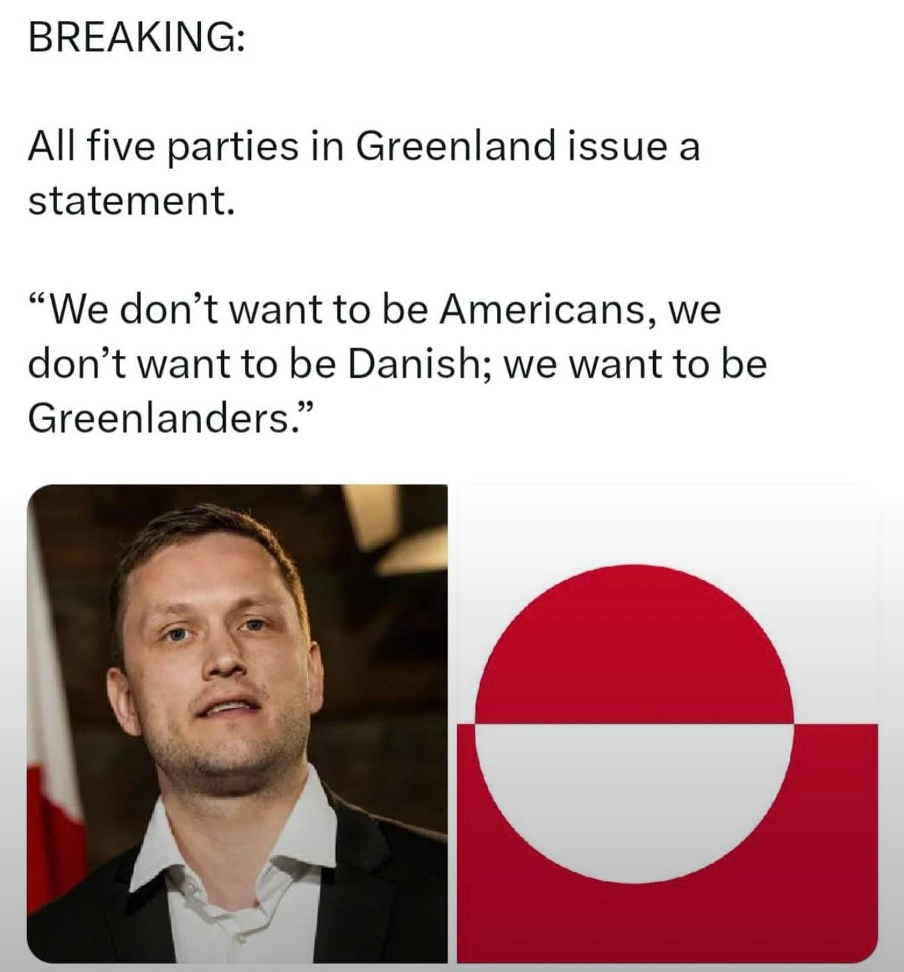 This is it. Greenland is not a toy or a set in a game. It is a land with sovereign people who do not deserve to be treated this way. The history of indigenous erasure, colonialism, and extraction must end. Greenland&rsquo;s resources are none of the 