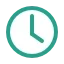 Green clock image for new puzzles added daily at 6:00am