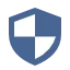 Blue shield icon for difficulty level - all.
