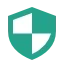 Green shield icon for difficulty level - all.