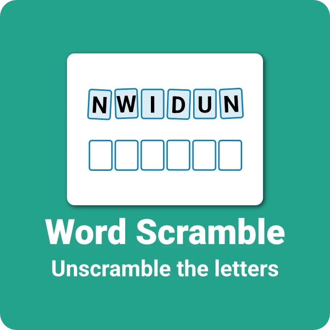 Word Scramble #1 | Backyard Gardening