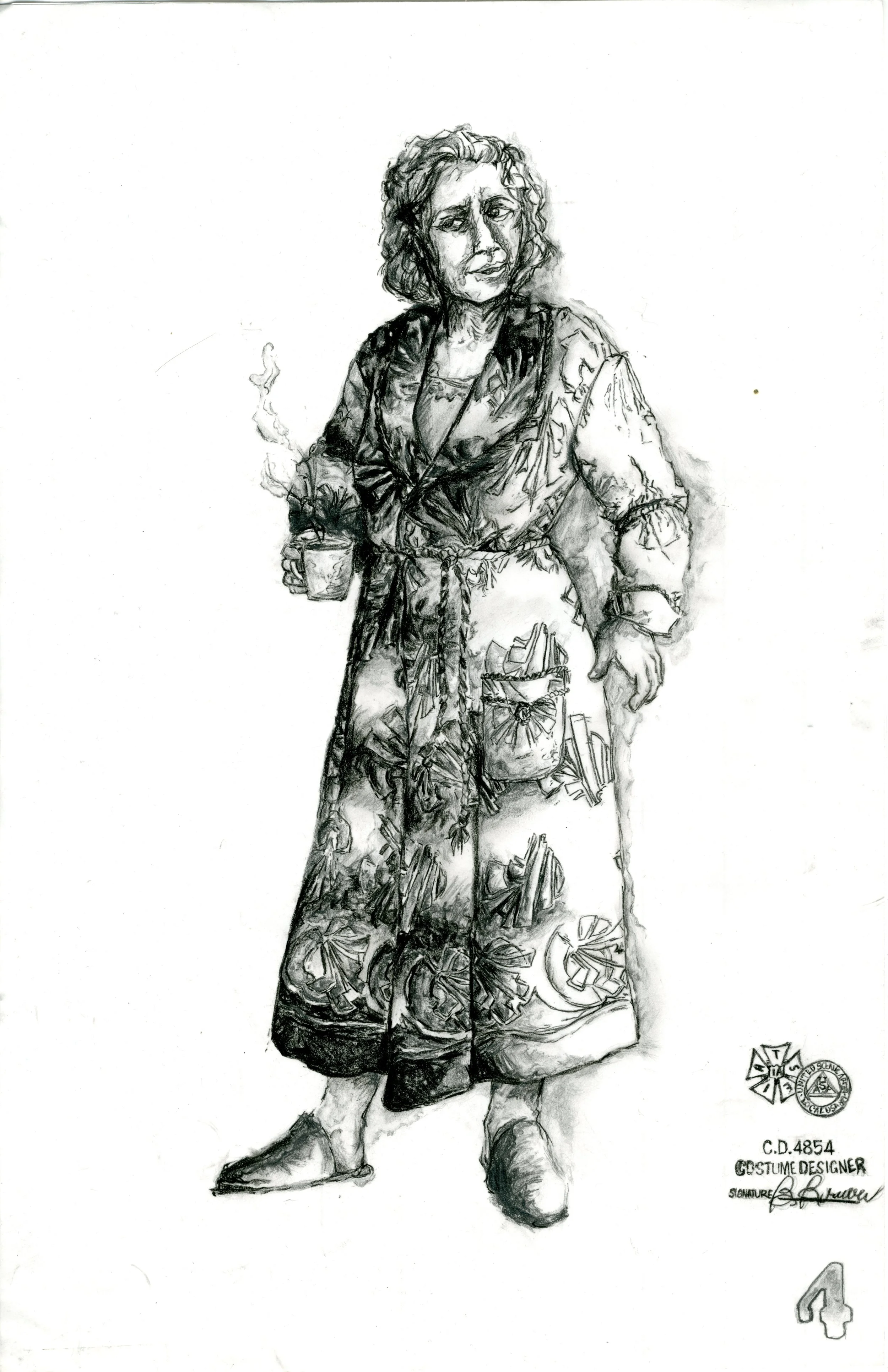 Graphite Value Study of Rendering by Bill Brewer