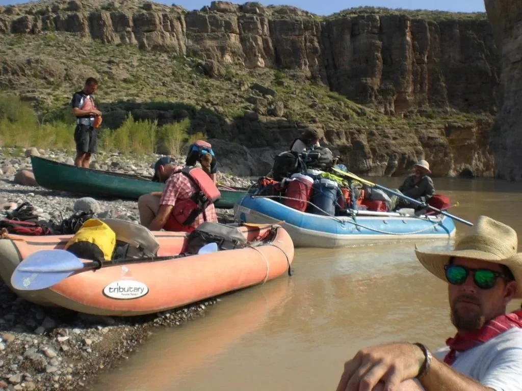 Rafters enjoy the Rio Grande on a guided river adventure.