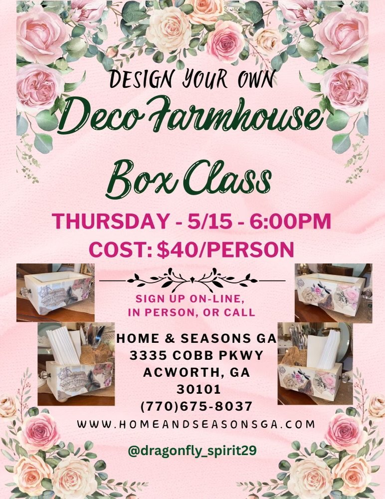 Deco Farmhouse Box Class