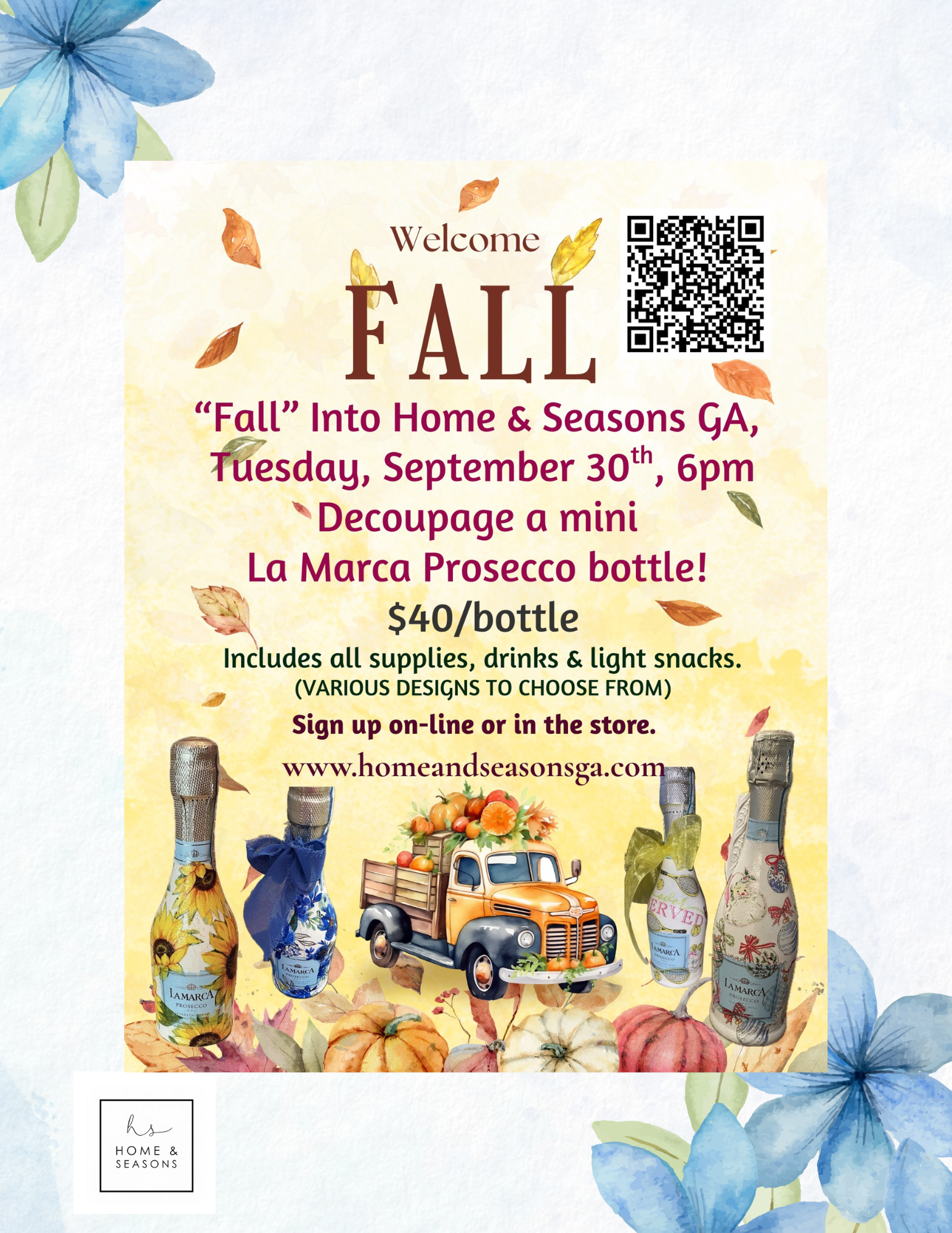 Decoupage Bottle Class