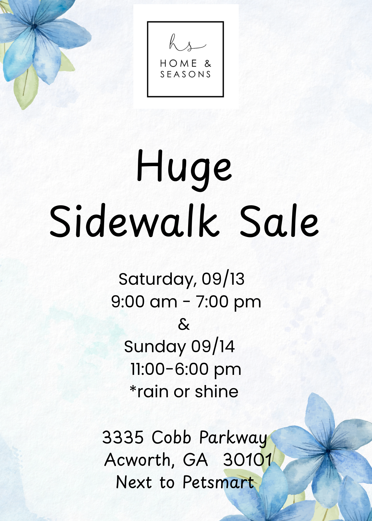 Sidewalk Sale
