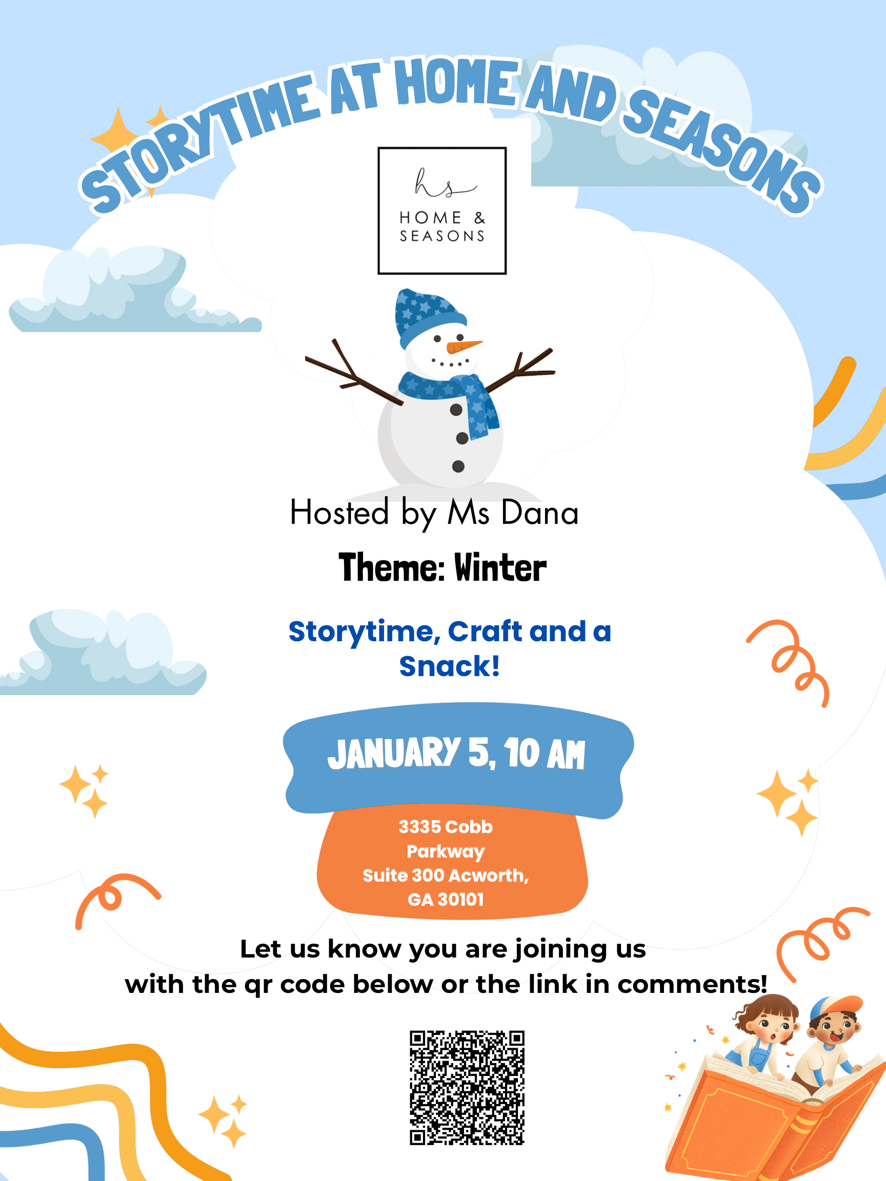 Storytime! Theme: Winter - FREE Event! 