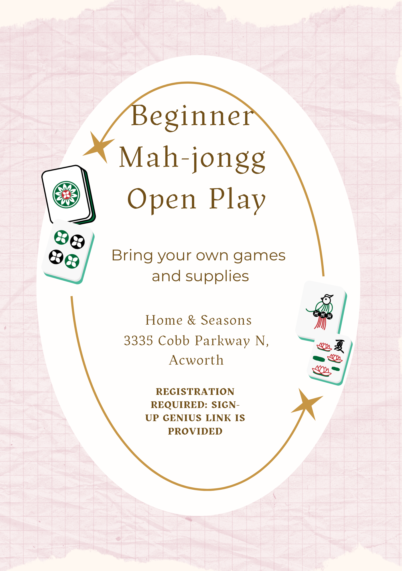 American Mahjong OPEN PLAY - Free Event