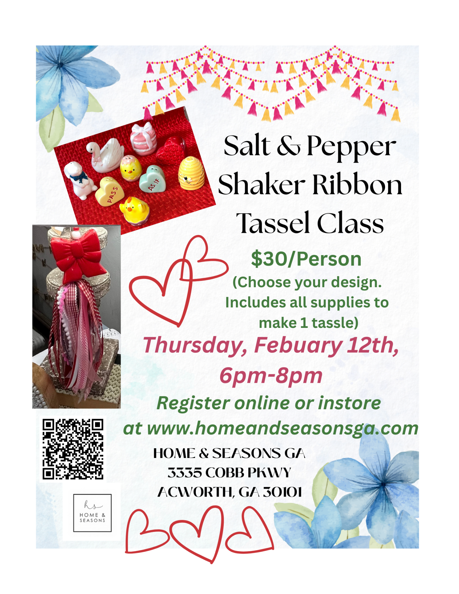 Salt & Pepper Shaker Tassel Class with Patti Pass from Dragonfly Spirit