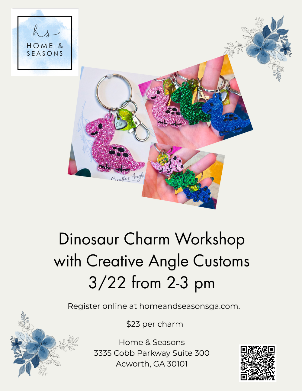 Dinosaur Charm Workshop