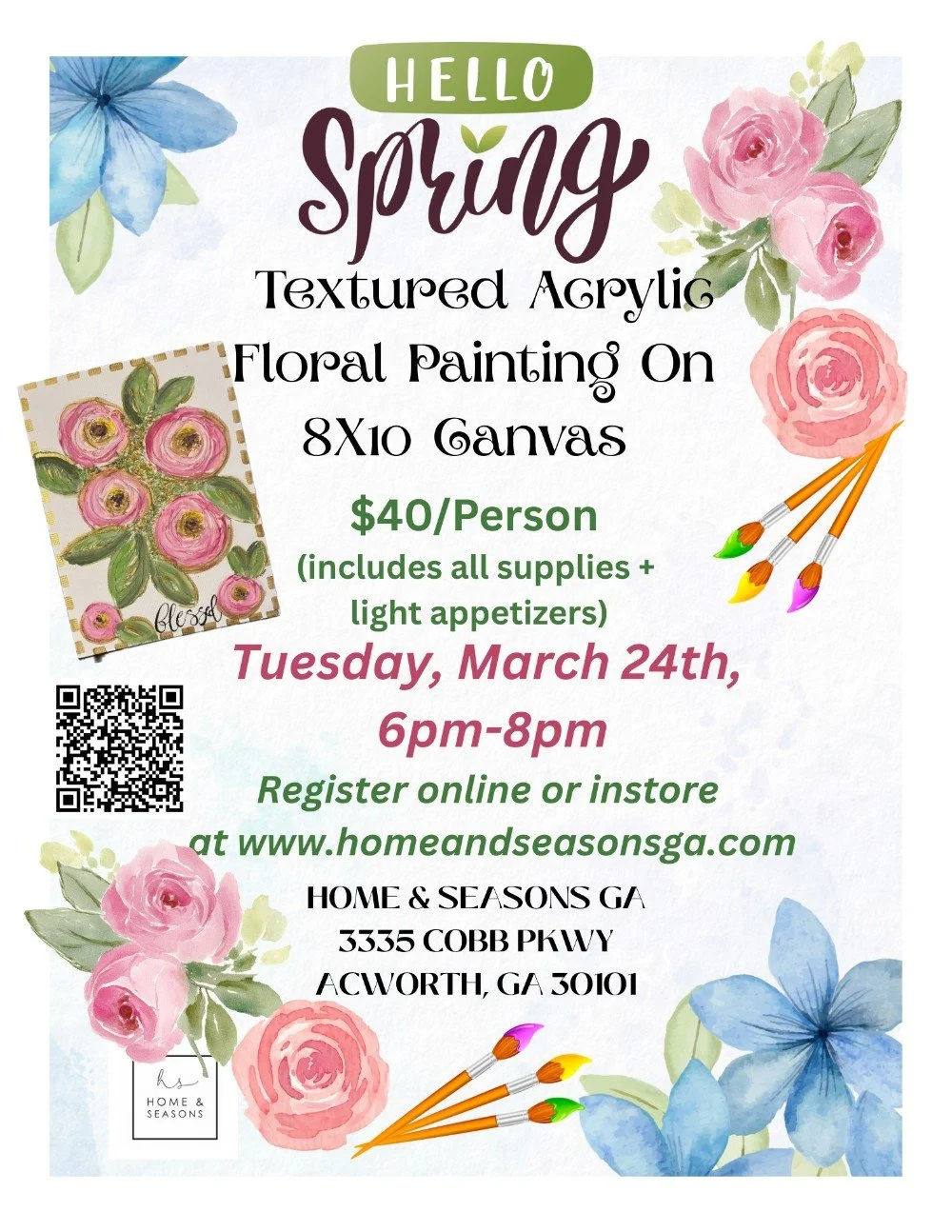 Textured Acrylic Art Class