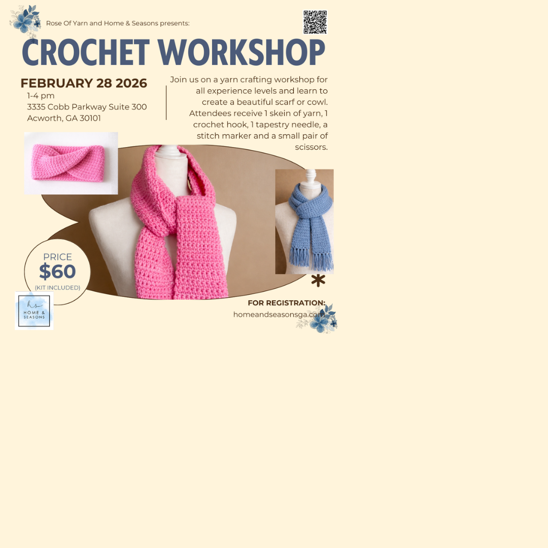 Learn to Crochet a Scarf Class