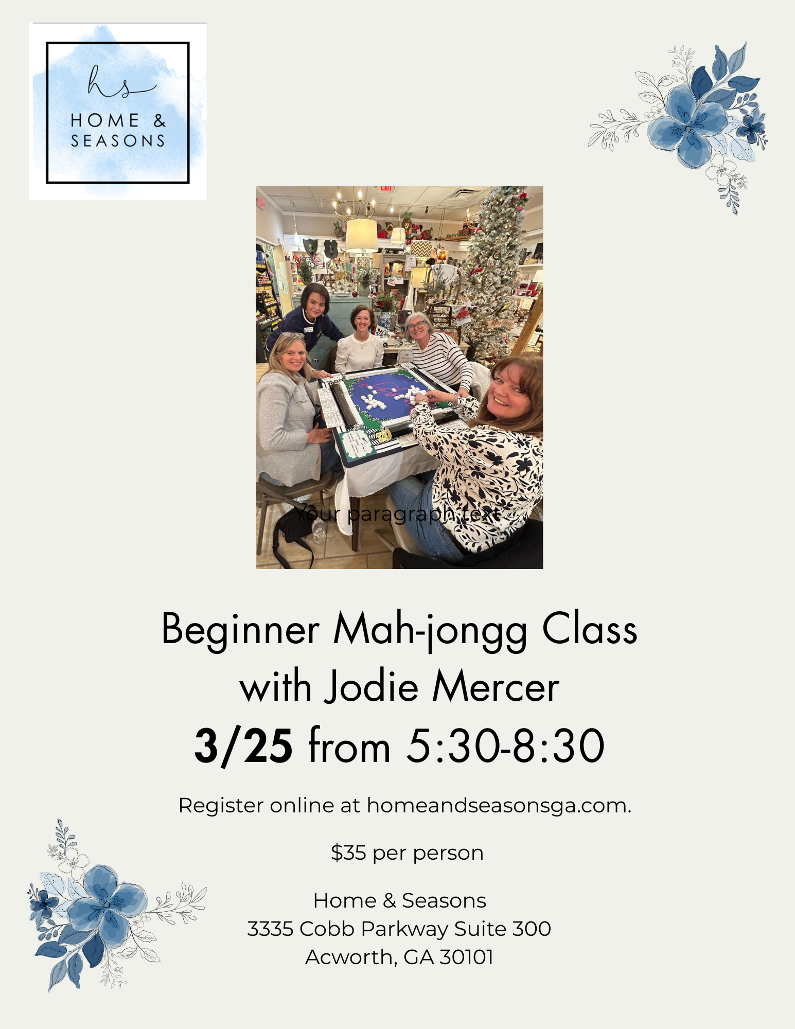 Beginner Mahjong Class  