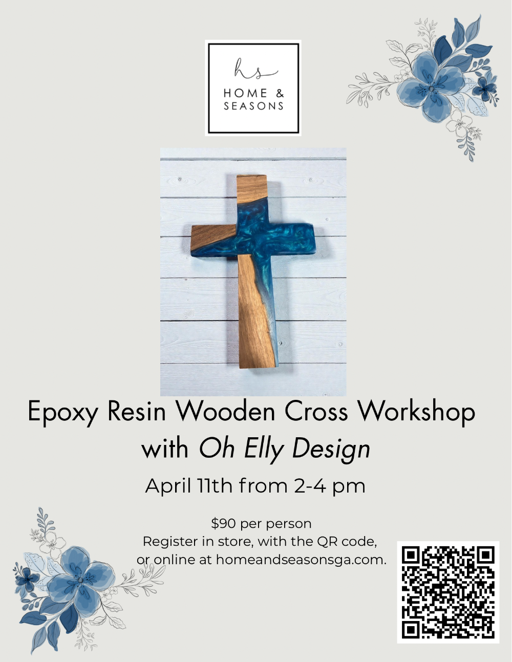 Epoxy Resin Wooden Cross Workshop