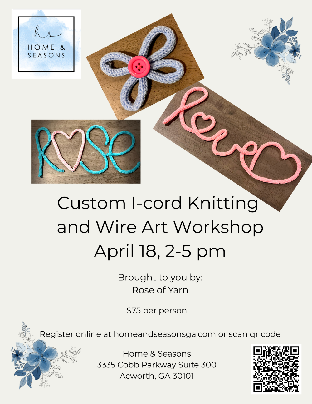 Knitting & Wire Art Workshop