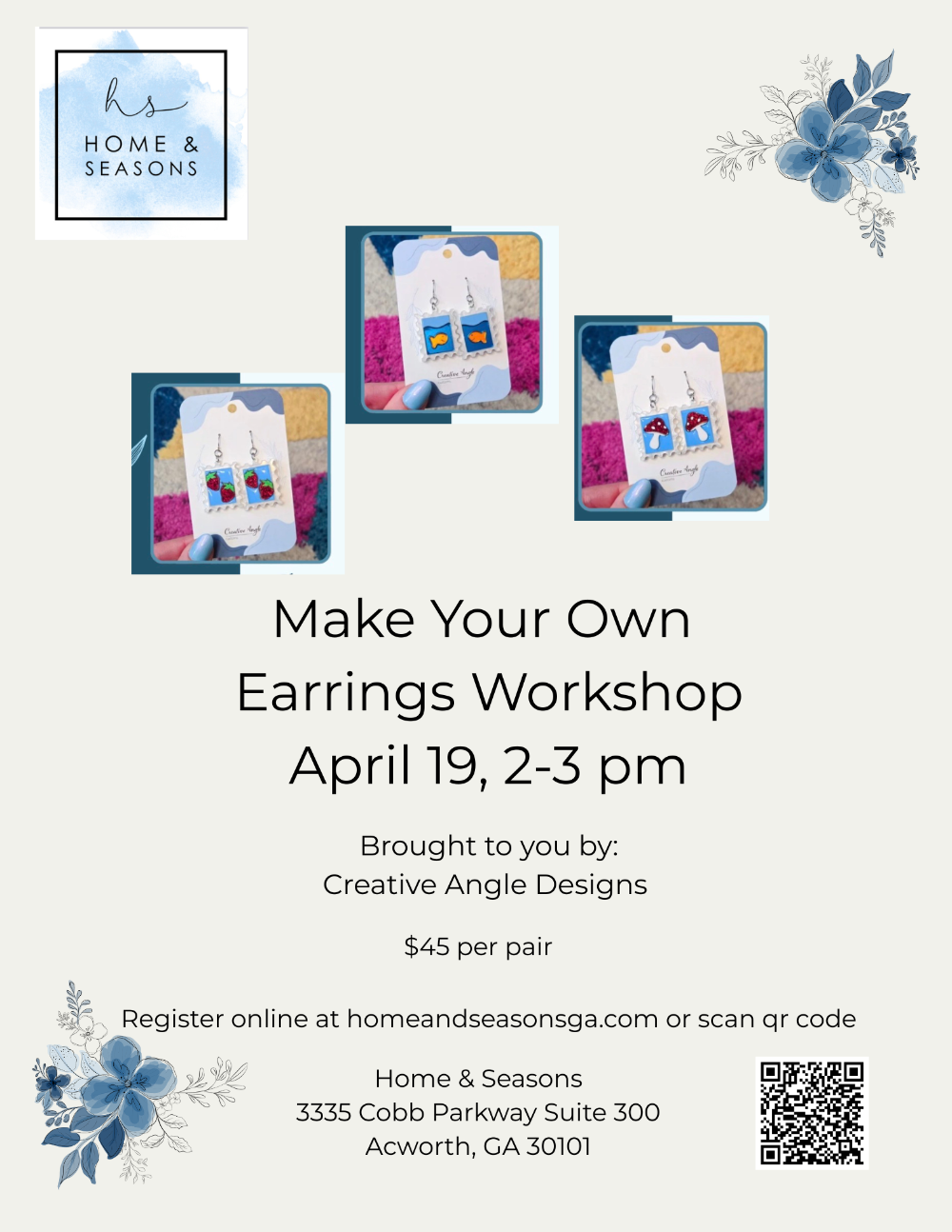 Make Your Own Earrings Workshop