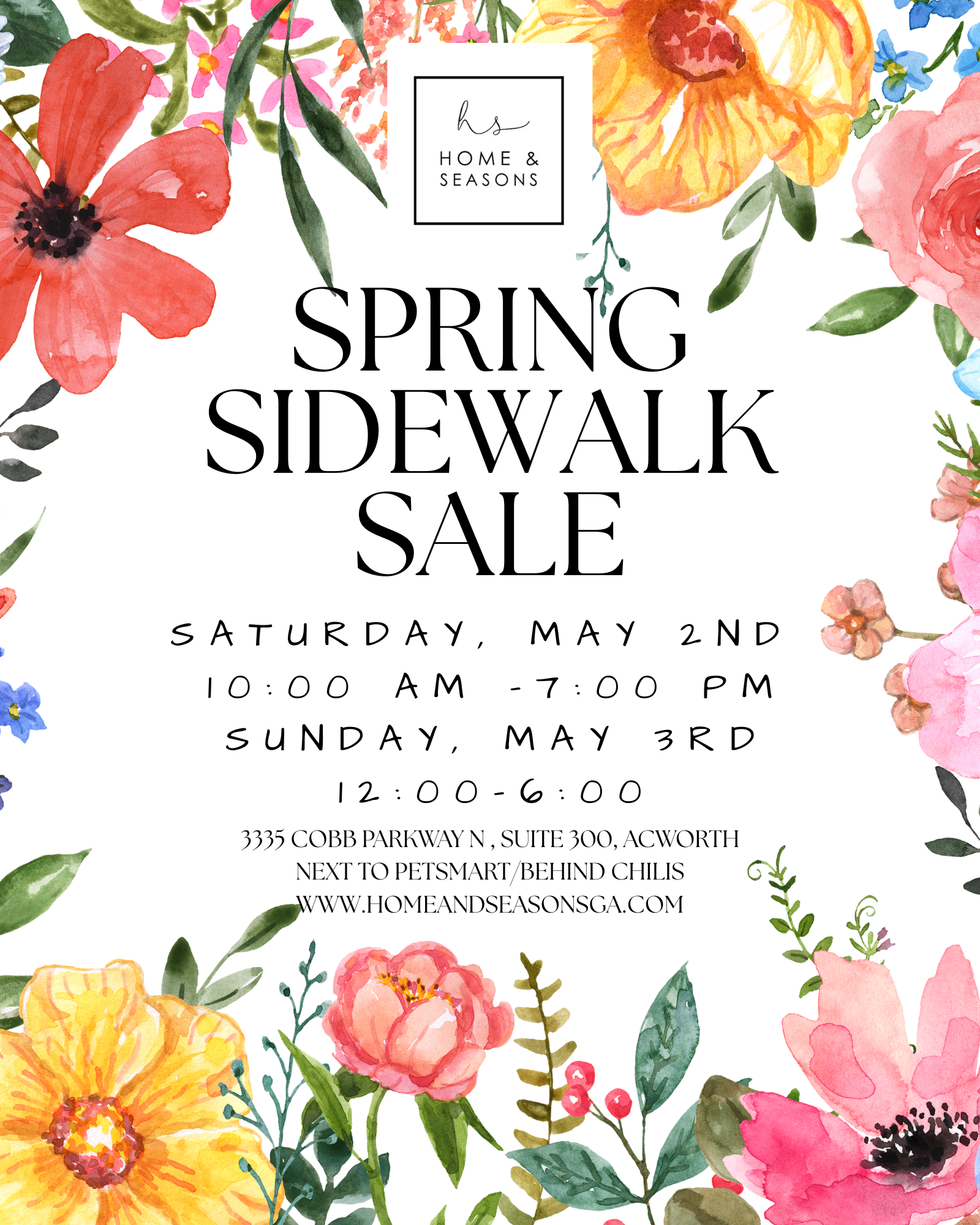 Spring Sidewalk Sale