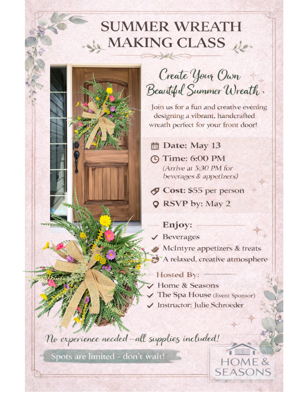 Summer Wreath Making Class