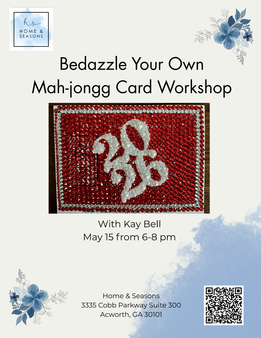 Bedazzle Your Mah-jongg Card Workshop