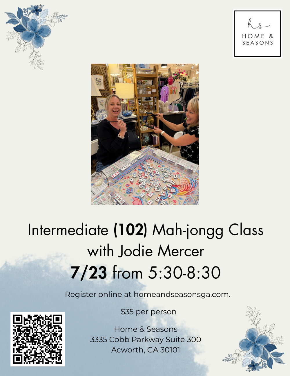 Intermediate Mah-jongg (102) Class 