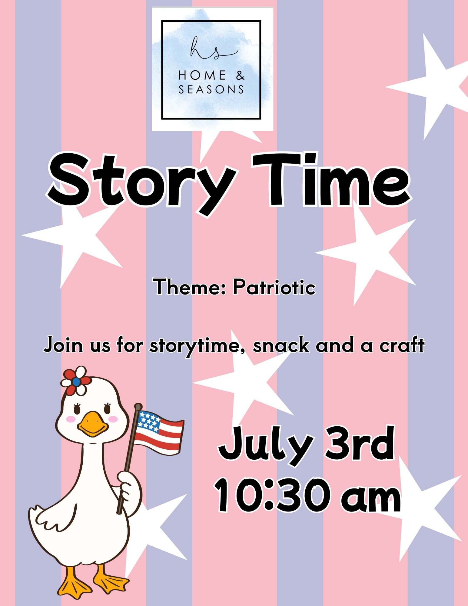 FREE Children's Themed Story time