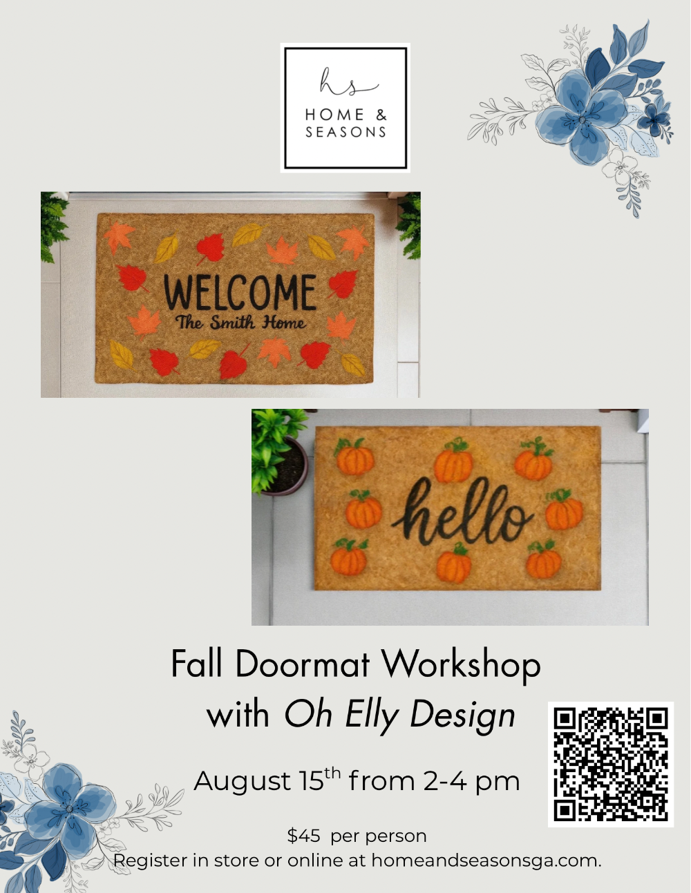 Fall Doormat Workshop with Oh Elly Design