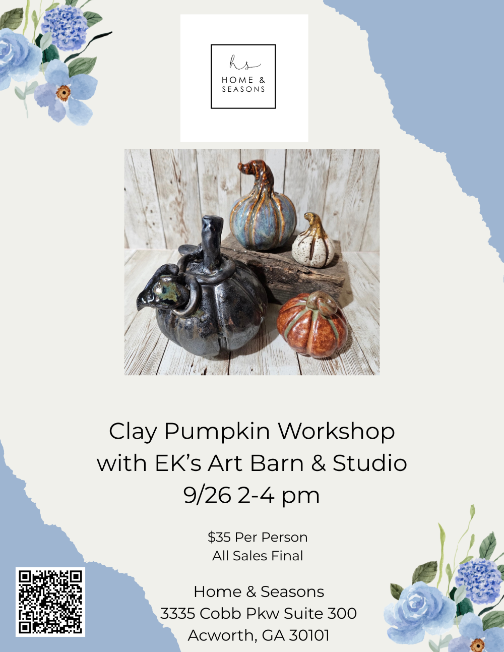 Fall Clay Pumpkin Workshop