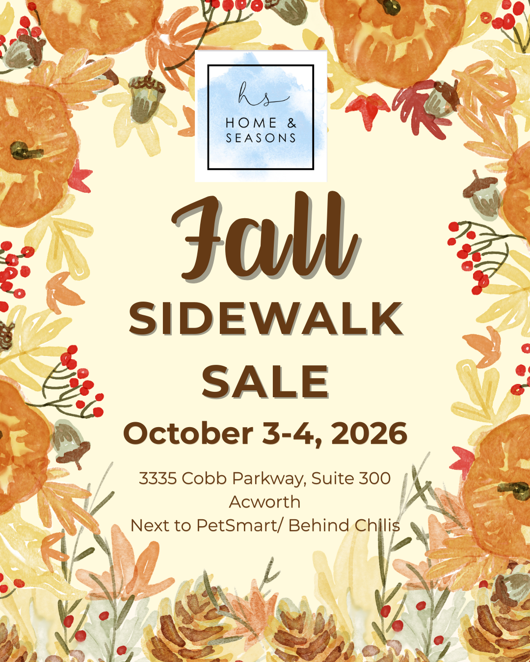Fall Sidewalk Sale 