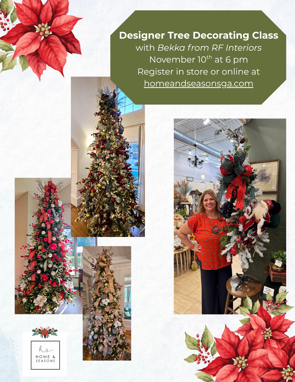 Designer Tree Decorating Class with Bekka