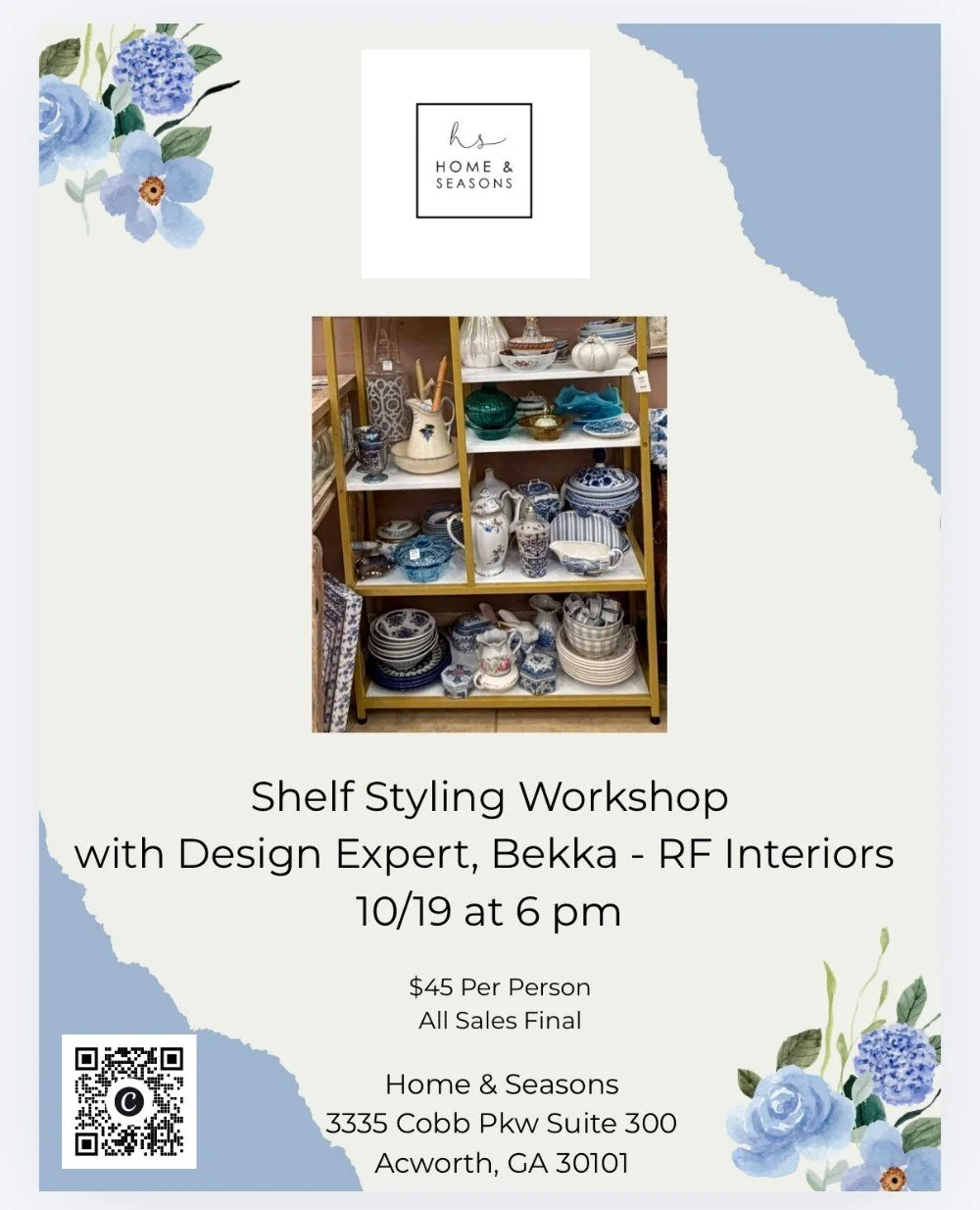 Shelf Styling Workshop with Design Expert