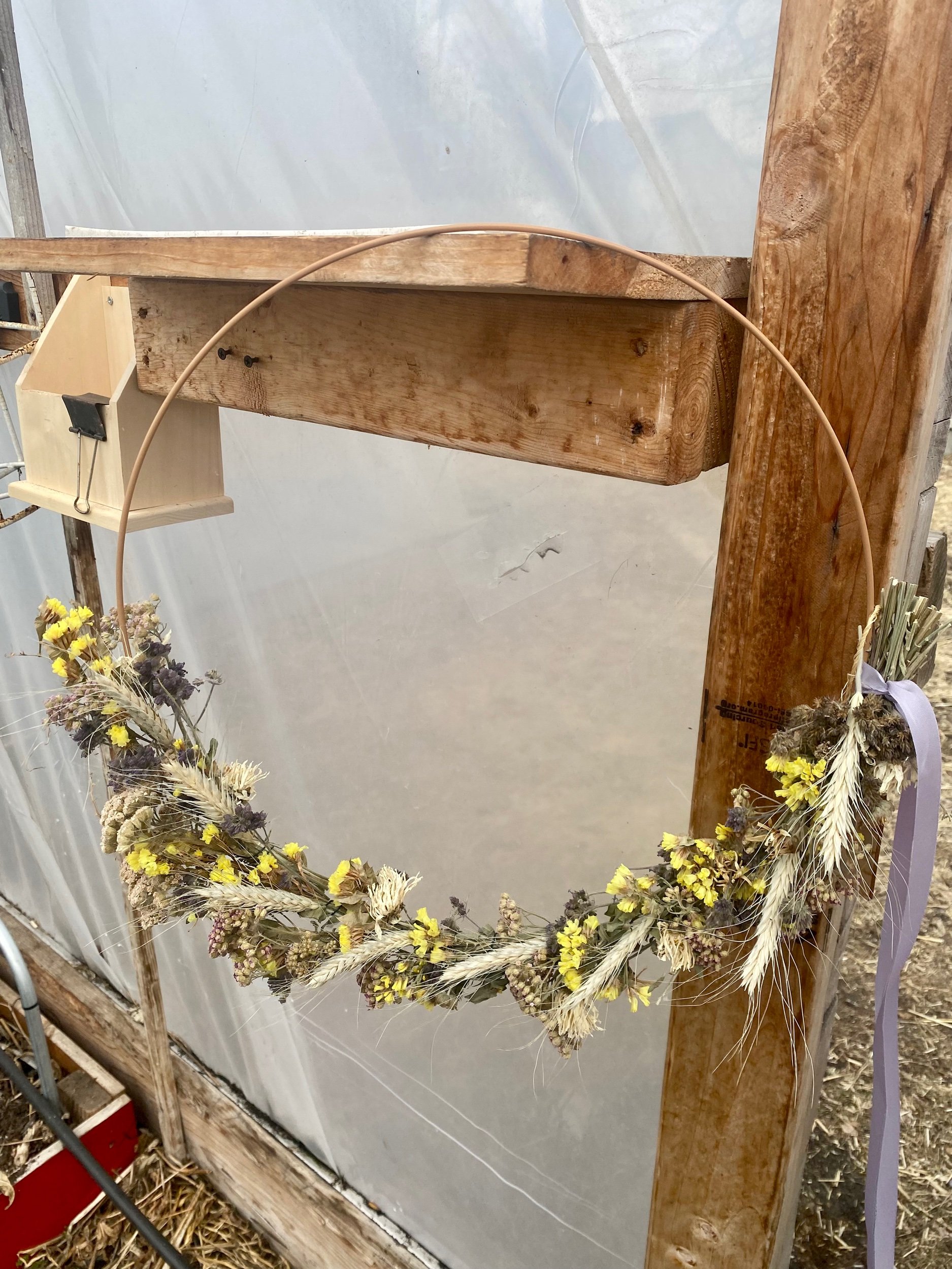 Feathers Spring Wreath - 14"