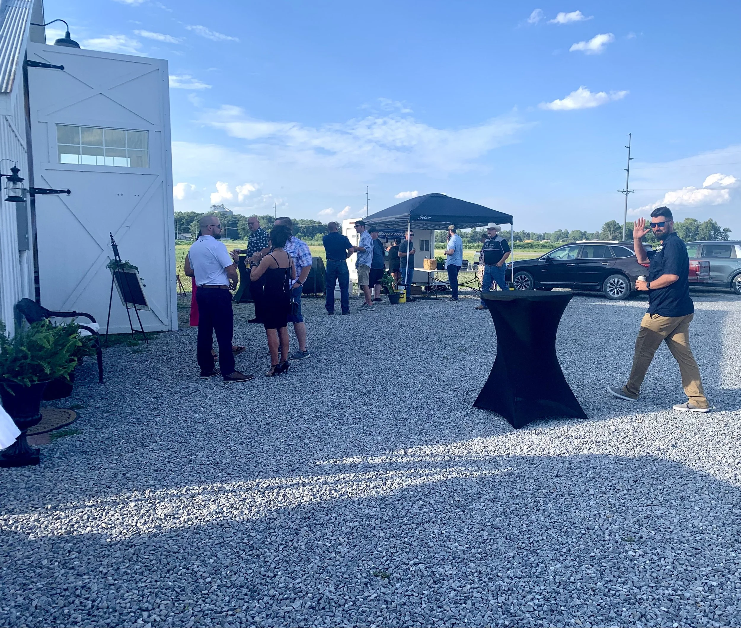 intimate barn venue wedding space family reunion 