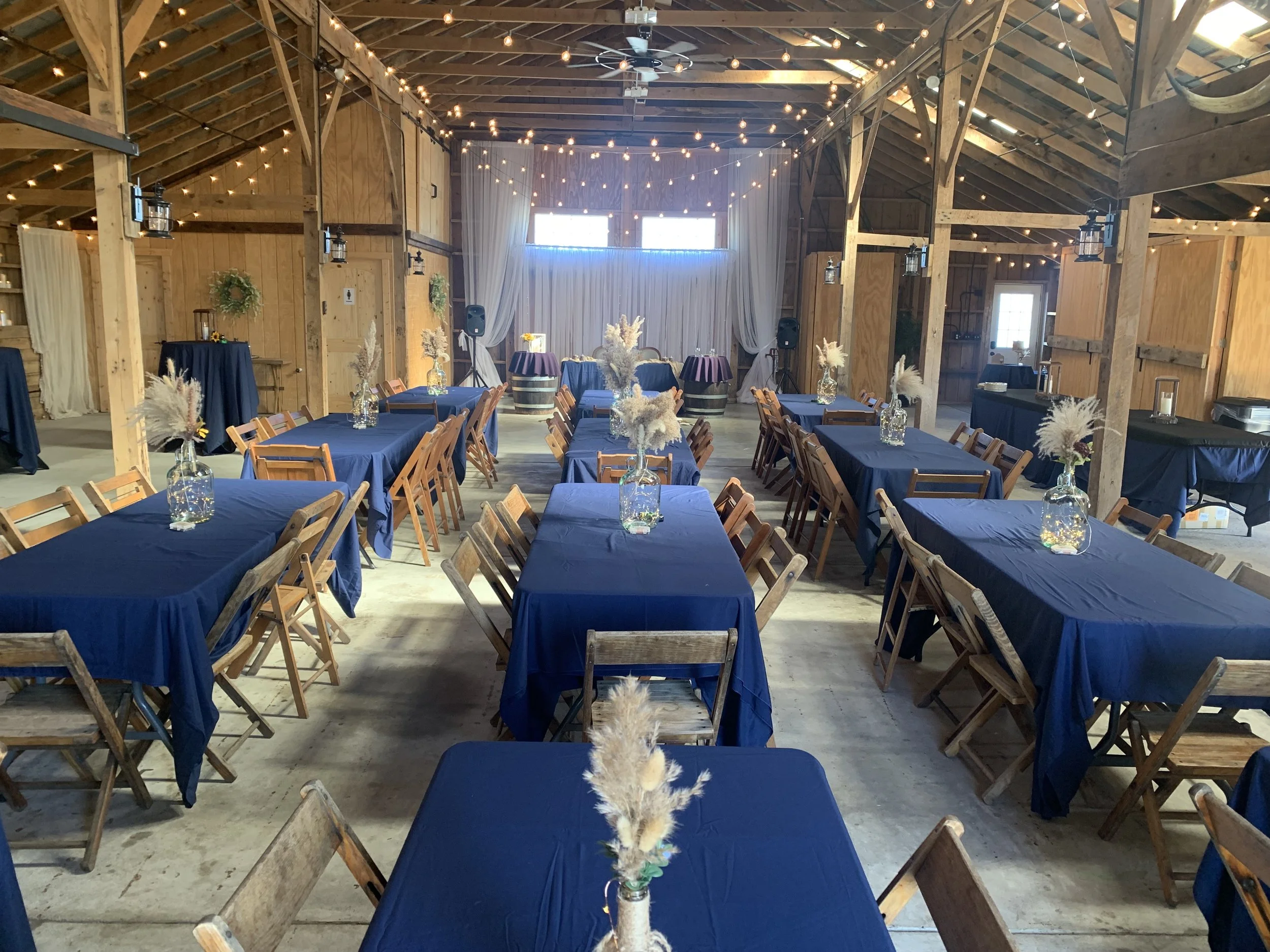 intimate barn venue wedding space family reunion 
