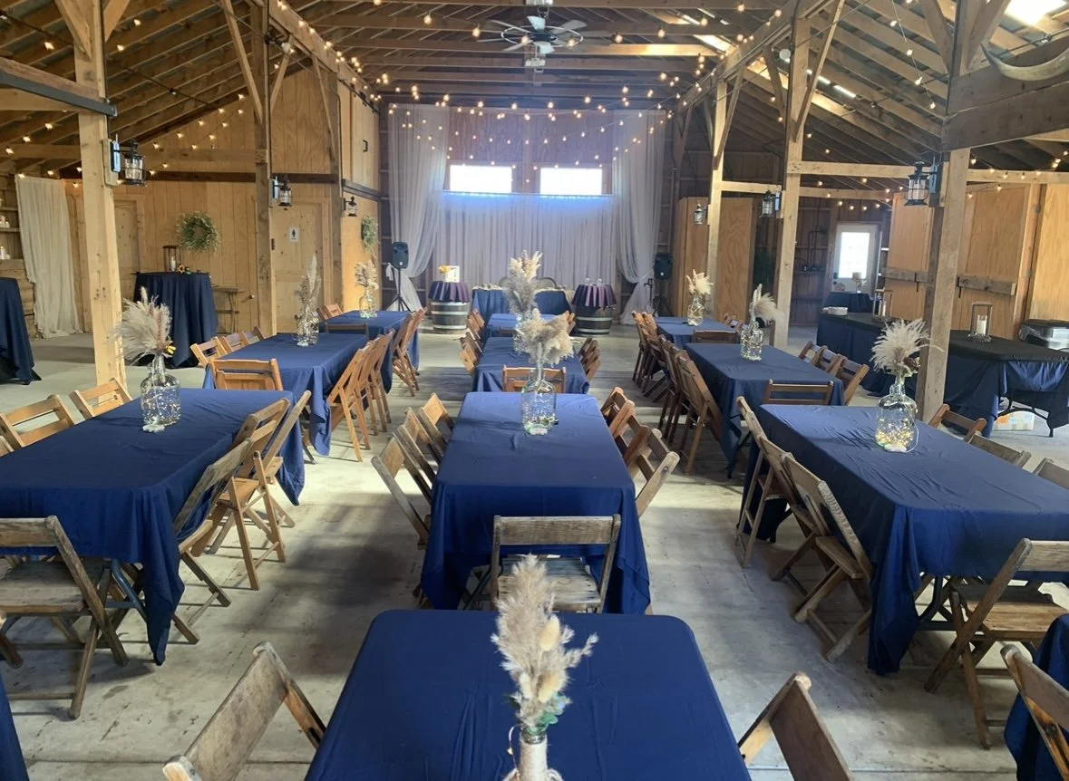 intimate barn venue wedding space family reunion 