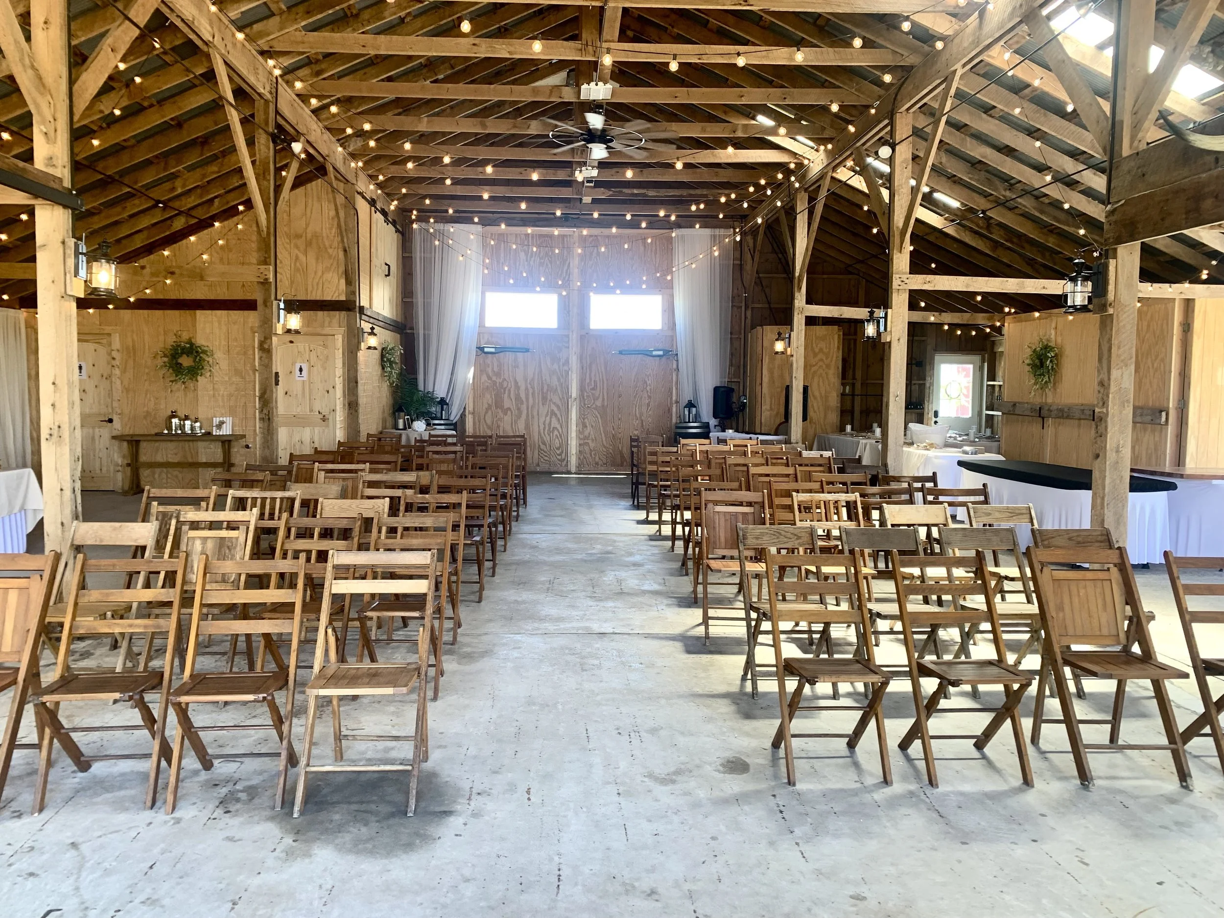 intimate barn venue wedding space family reunion 