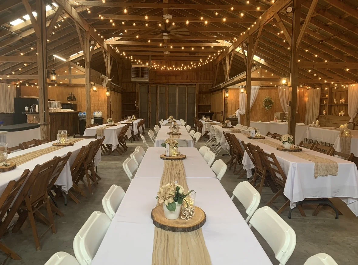 intimate barn venue wedding space family reunion 