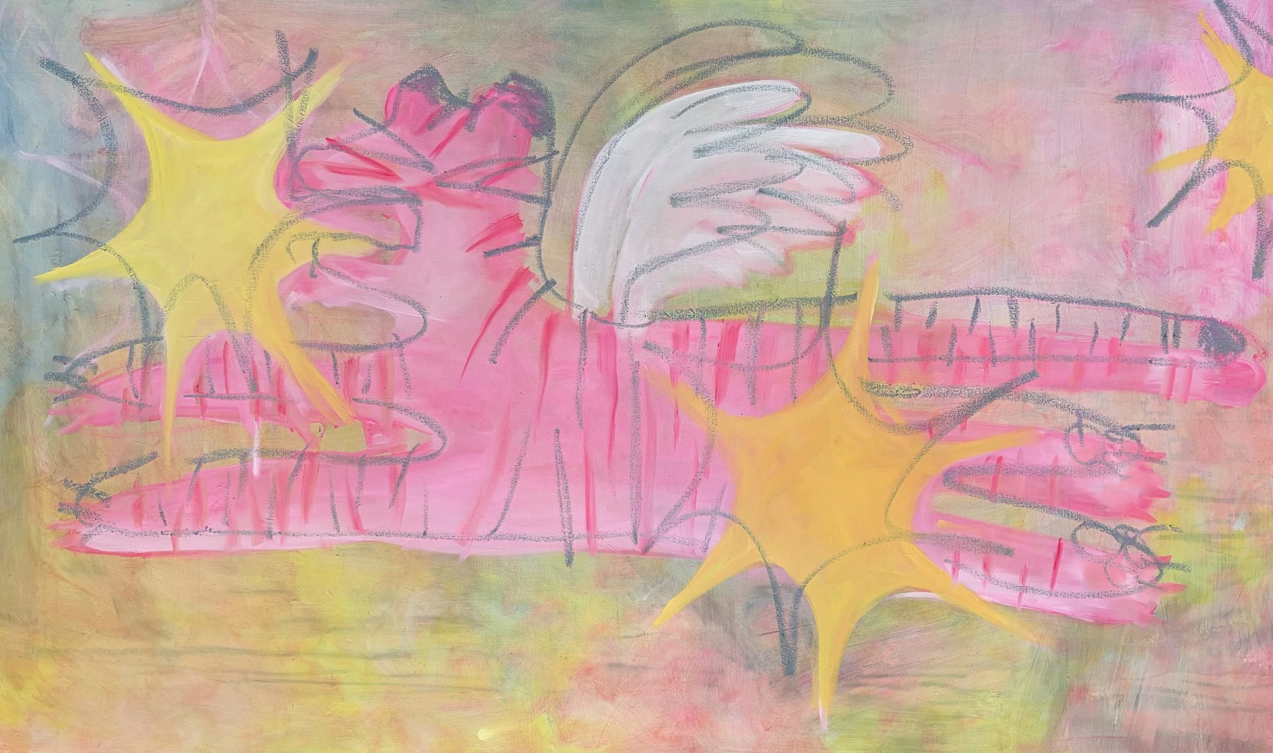 Ooh, you pissed her off!
Oil on canvas
36 x 60 inches
2026
