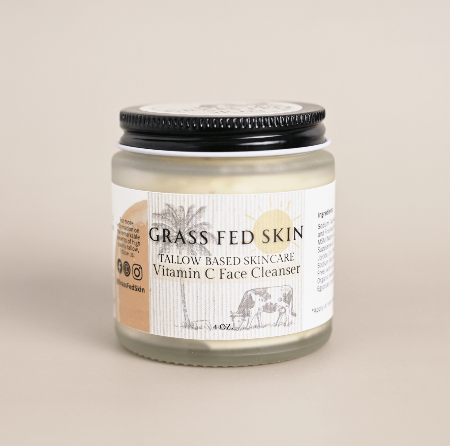 Grass Fed Skin Vitamin C Cleanser