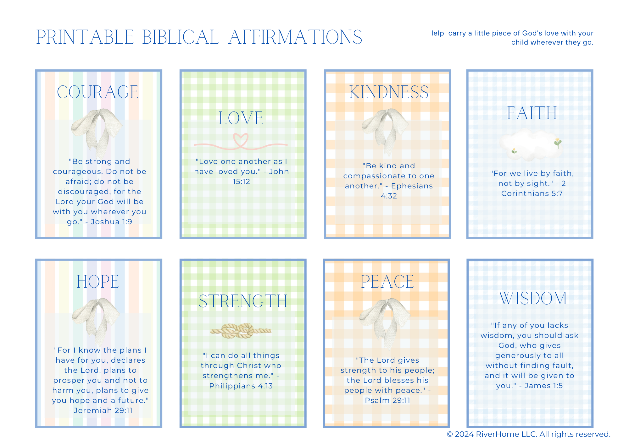 Printable Biblically Based Affirmations — RIVERHOME CO.