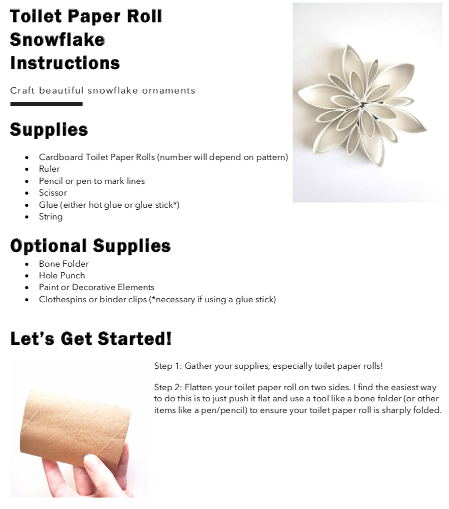 DIY Toilet Paper Roll Snowflakes — Waste Loop