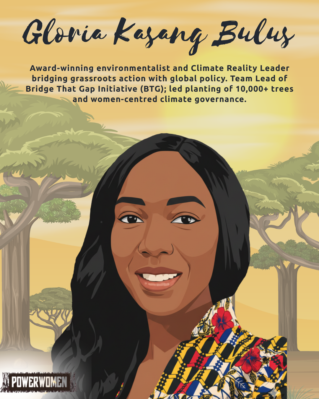 CELEBRATING UNSUNG CLIMATE LEADER : GLORIA BULUS