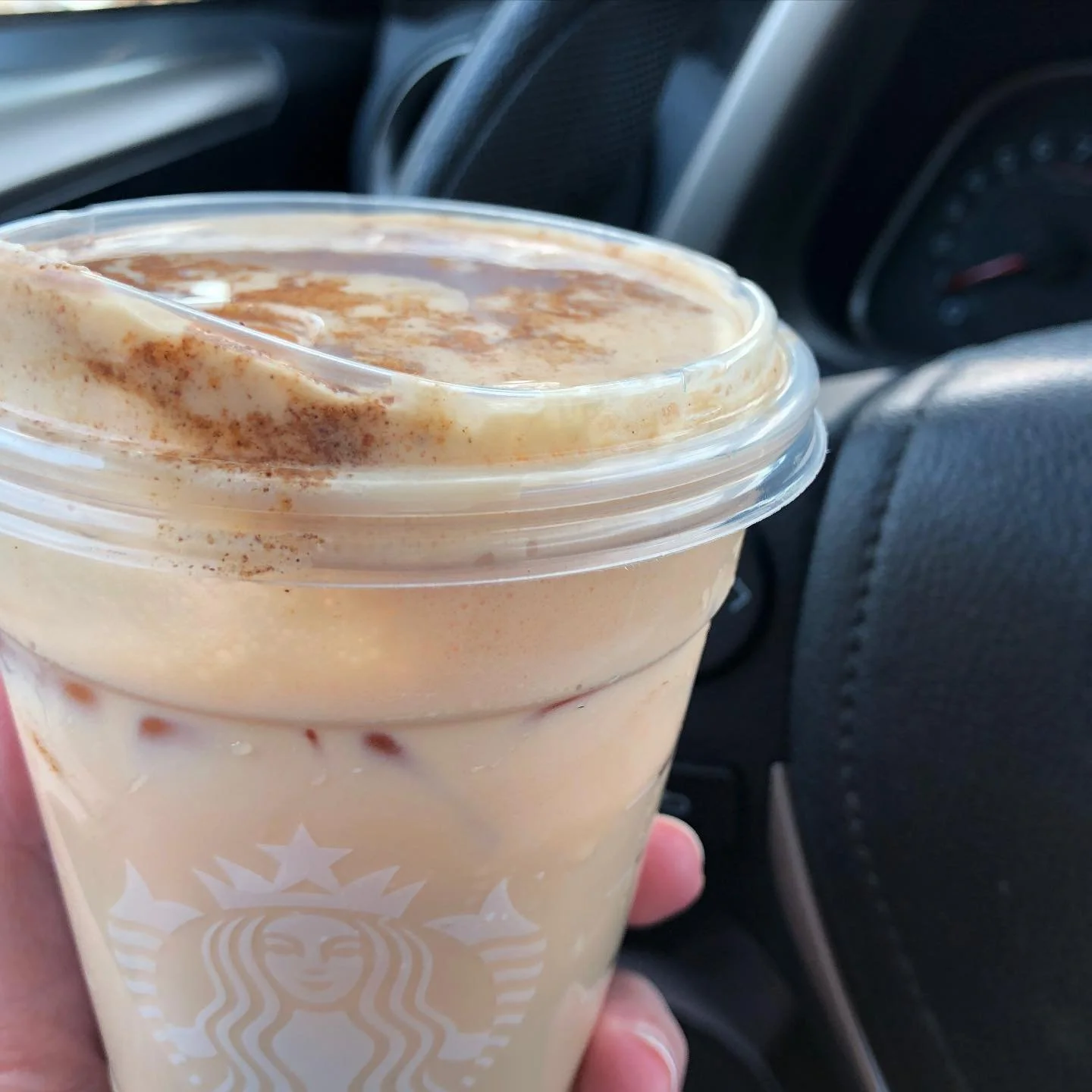 Iced Pumpkin Chai Latte&hellip;.I am now beyond grateful there is not an @starbuckscanada near me or I would be broke! This was TOO delicious. What&rsquo;s a treat you&rsquo;ve given yourself lately?