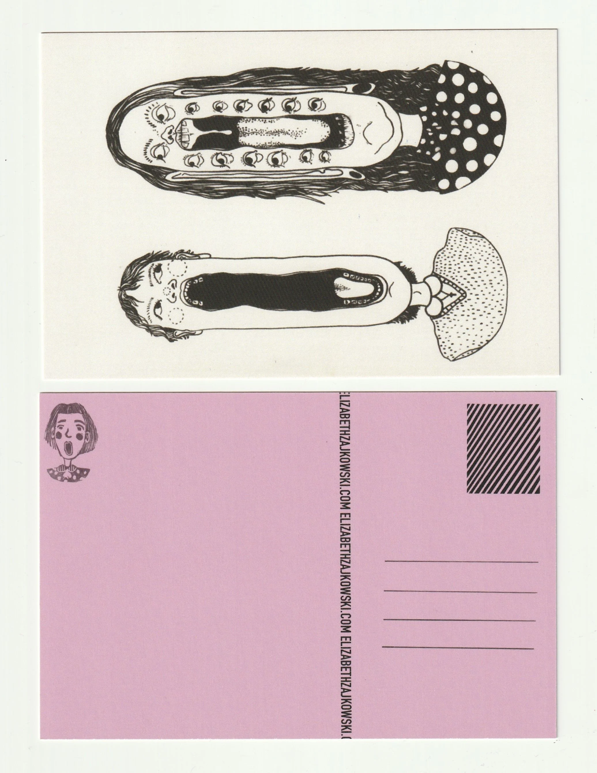 Long Guys Postcard