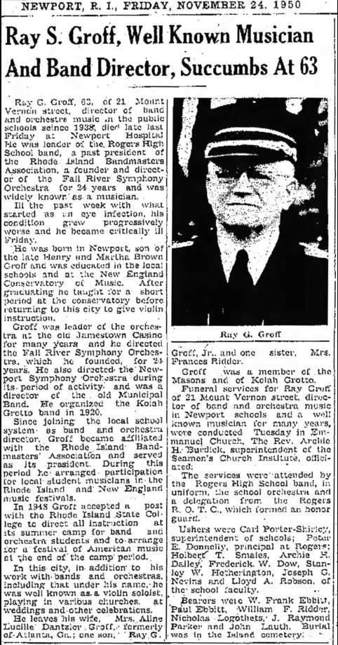 Obituary, Nov 24,1950