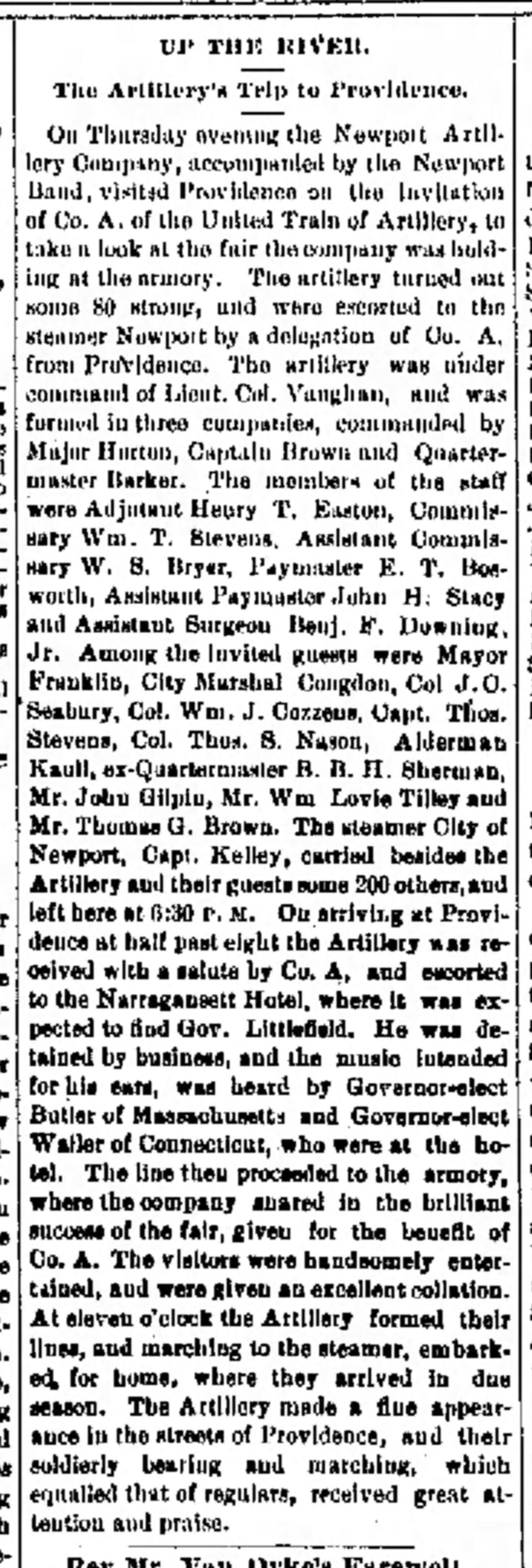 Newport Mercury, November 11, 1882