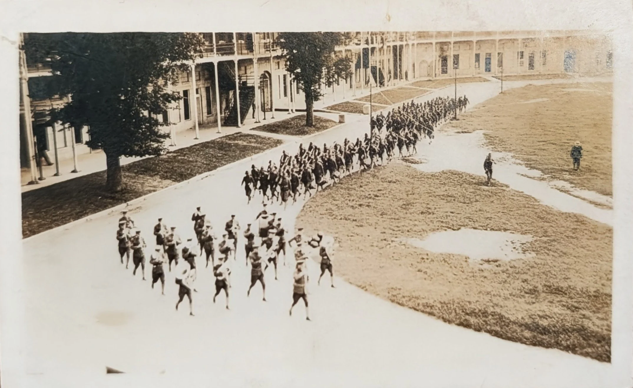 Band Marching in Fort Adams