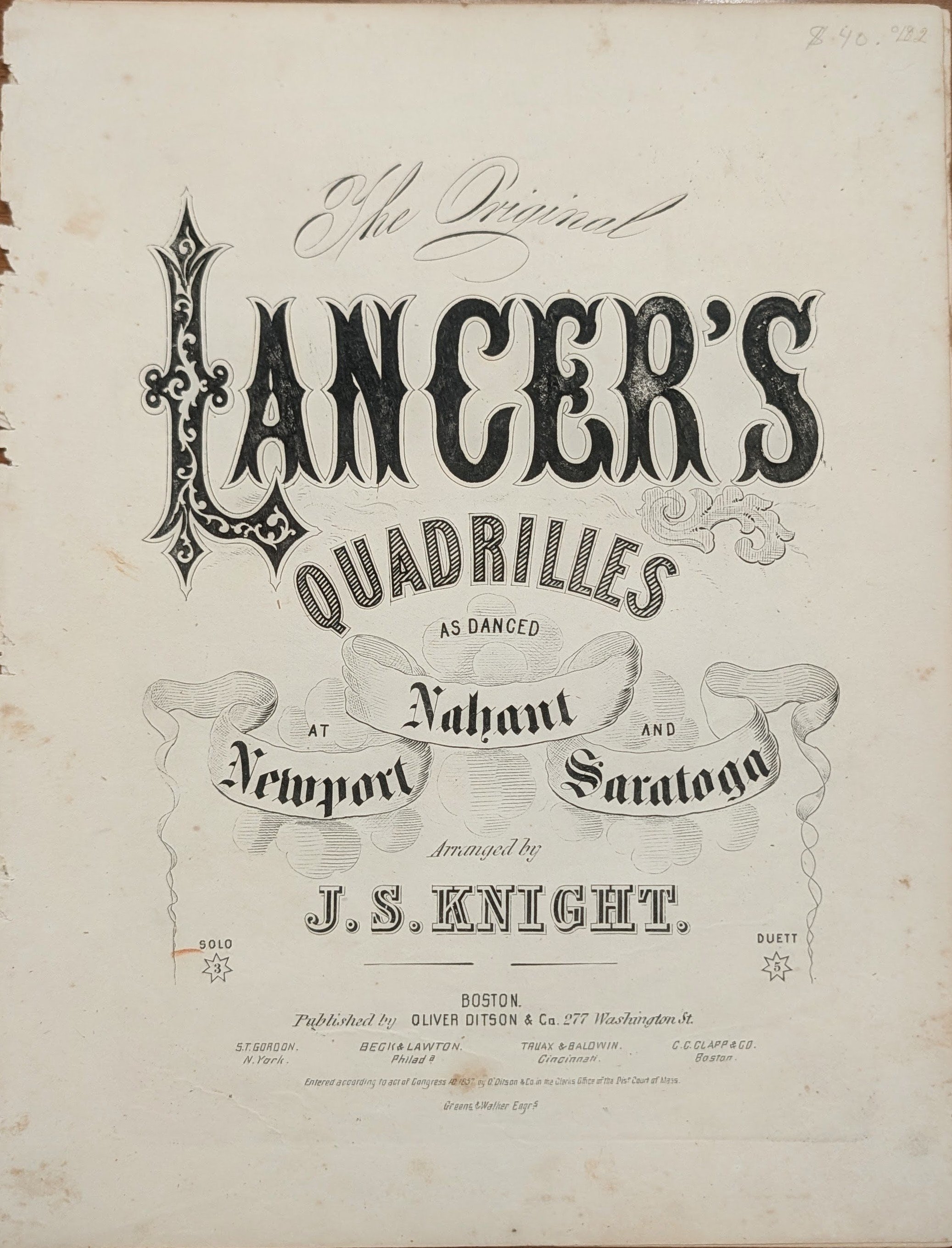 The Original Lancer’s Quadrilles