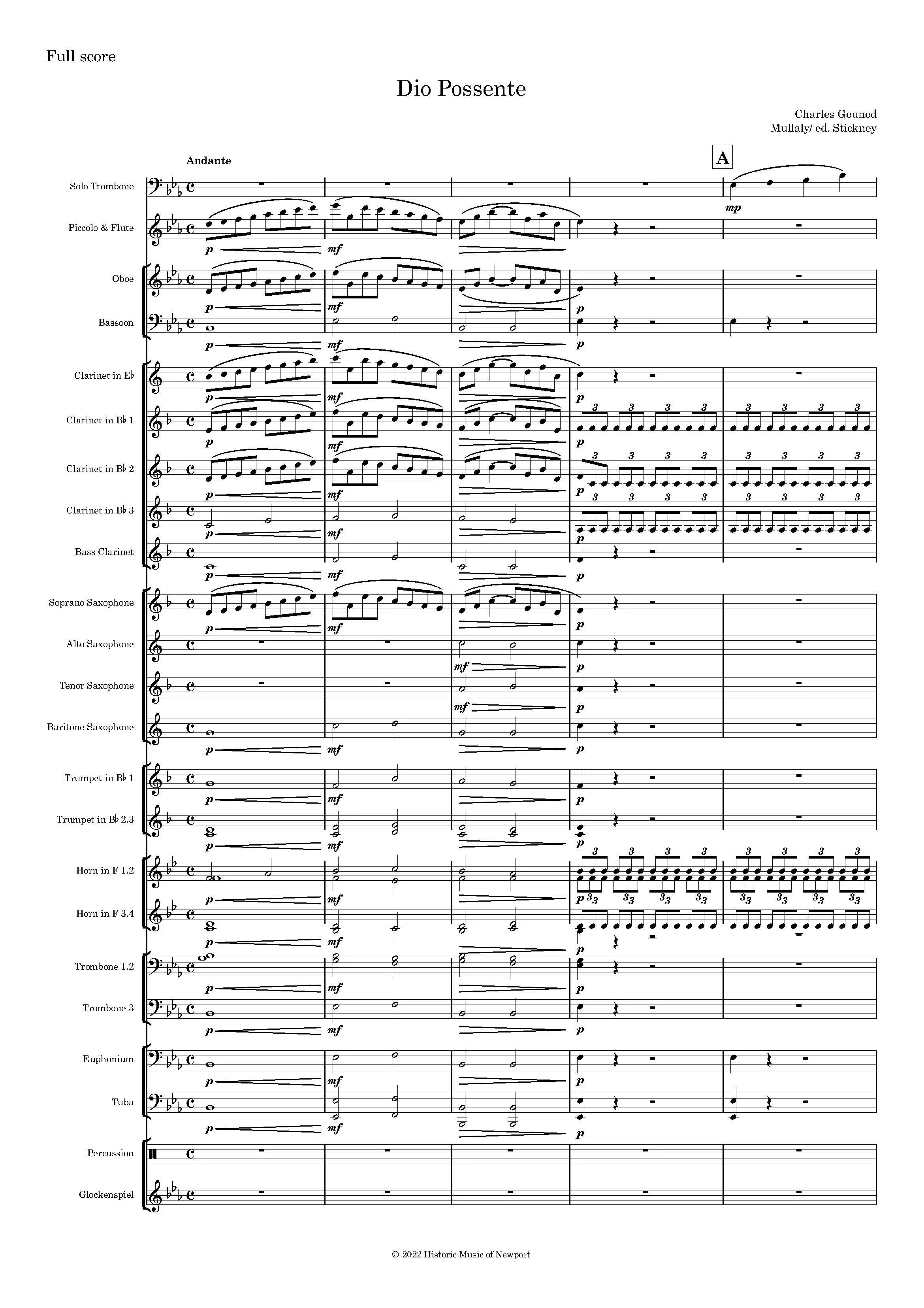 Dio Possente - Score