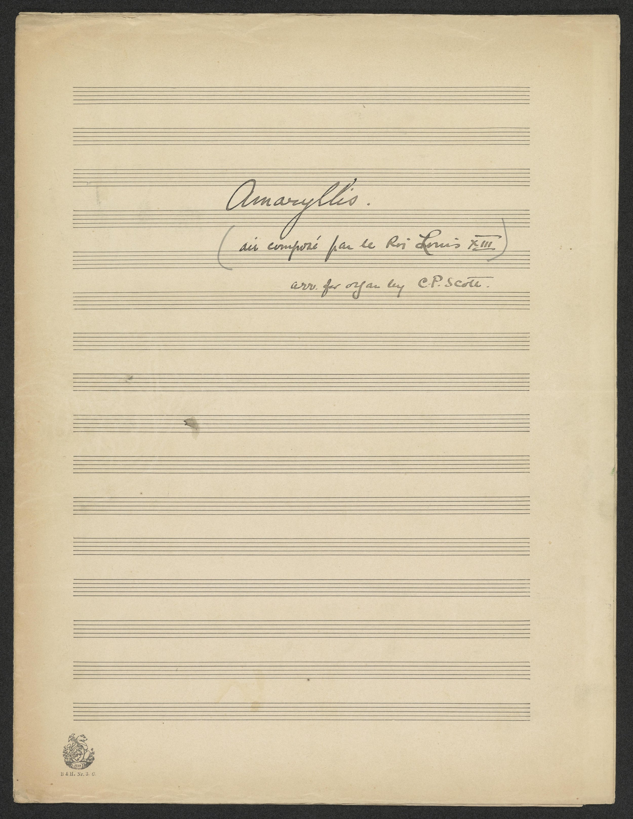 Amaryllis, by Charles P. Scott